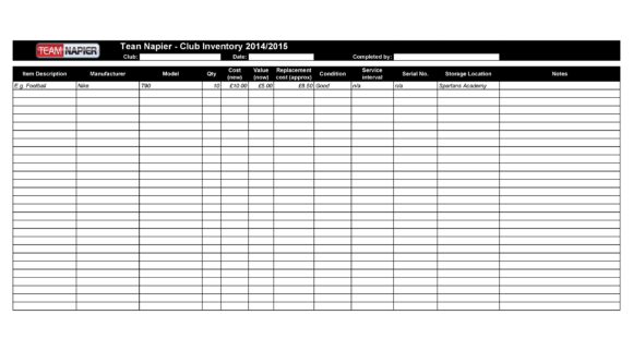 18 Inventory Spreadsheet Templates Excel Templates