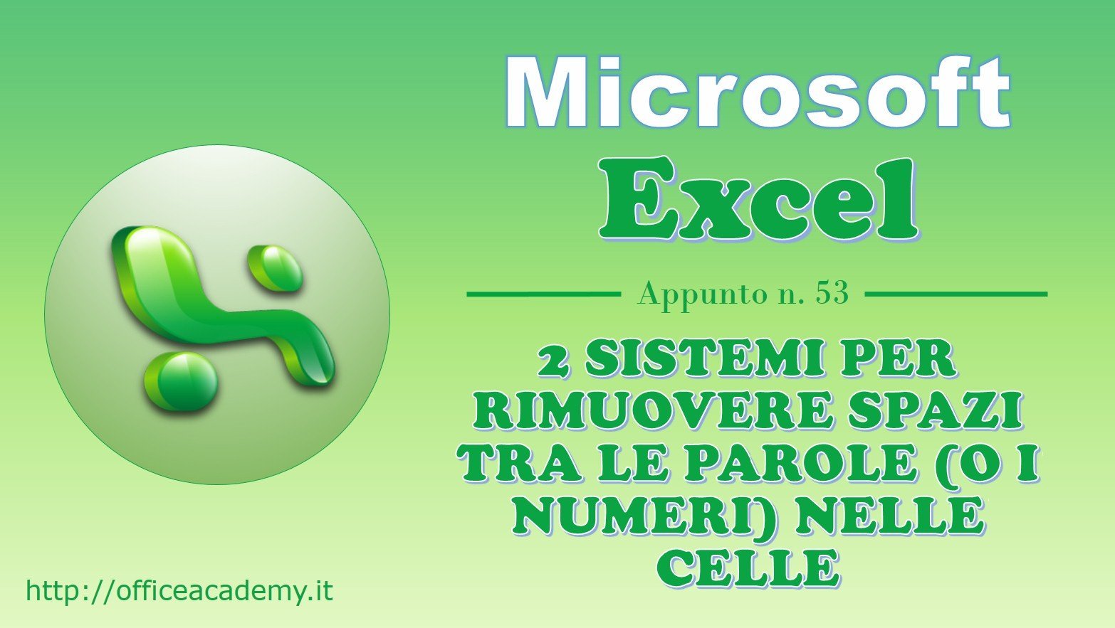 2 Sistemi Per Rimuovere Spazi Tra Le Parole Nelle Celle Di Excel