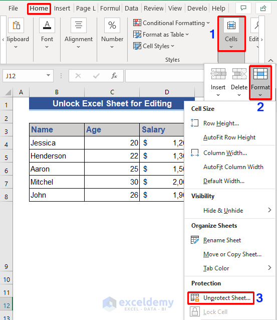 2022 How To Lock Unlock Excel Sheet How To Unlock Excel Sheet For