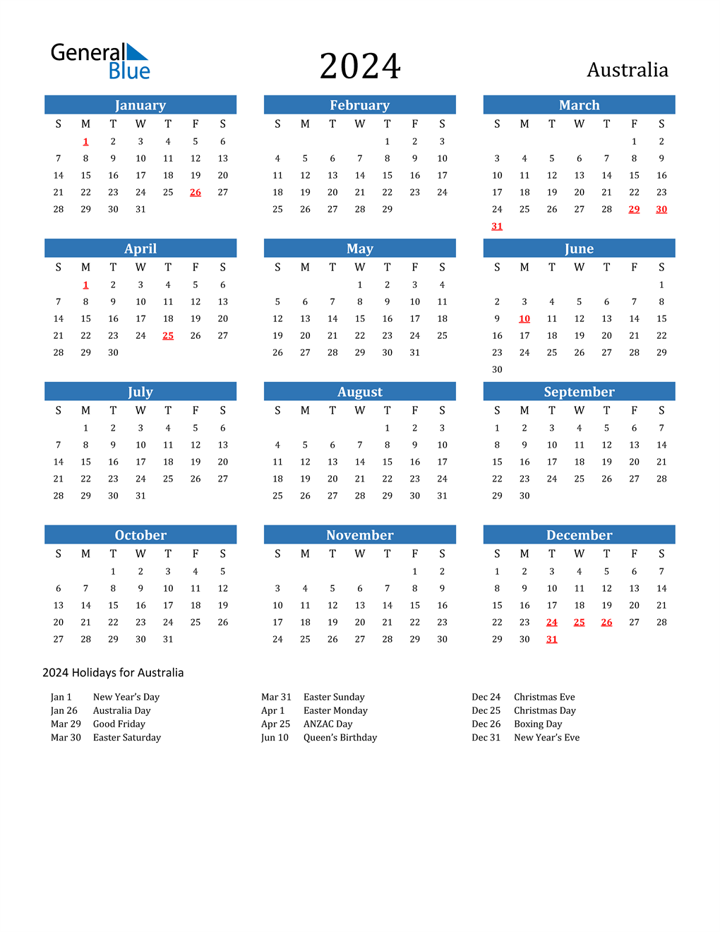 2024 Calendar Qld Printable Calendar 2024 School Holidays Nsw