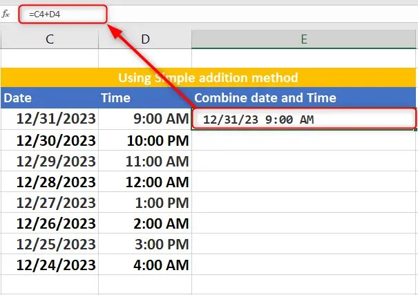 3 Simple Methods To Combine Date And Time In Excel Excel Wizard