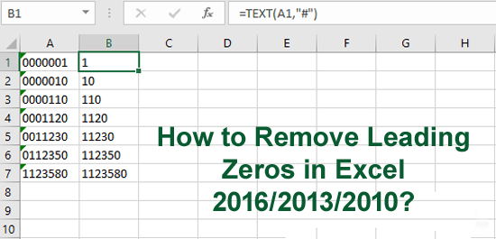 7 Quick Hacks How To Remove Leading Zeros In Excel Like A Pro