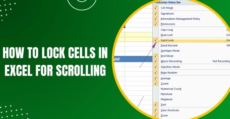 A Step By Step Guide On How To Lock Cells In Excel For Scrolling Earn