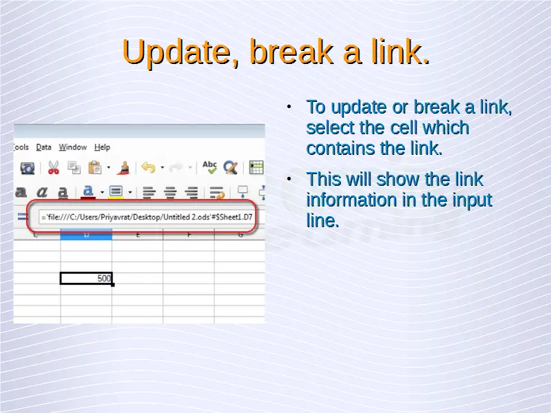 Advanced Spreadsheets Link Data Within A Spreadsheet Between