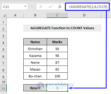 Aggregate Excel Function How To Use Step By Step