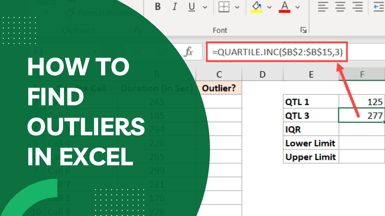 An Image Of How To Find Outliers In Excel And Remove Outliers