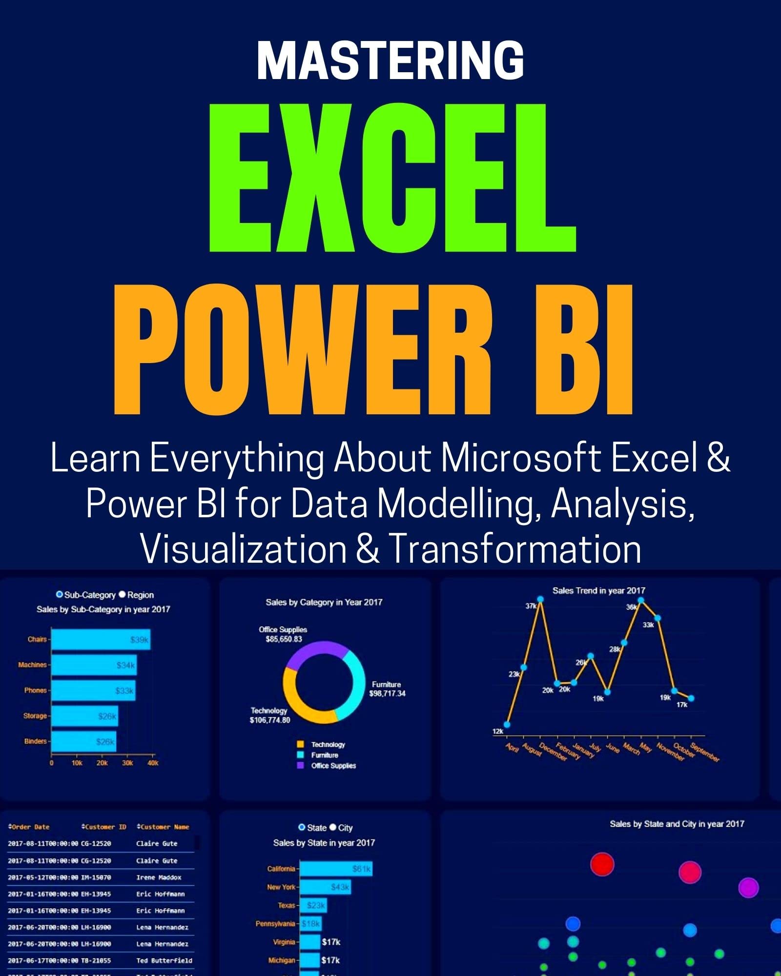 Buy Mastering Excel Amp Power Bi Learn Everything About Microsoft Excel Amp Power Bi For Data