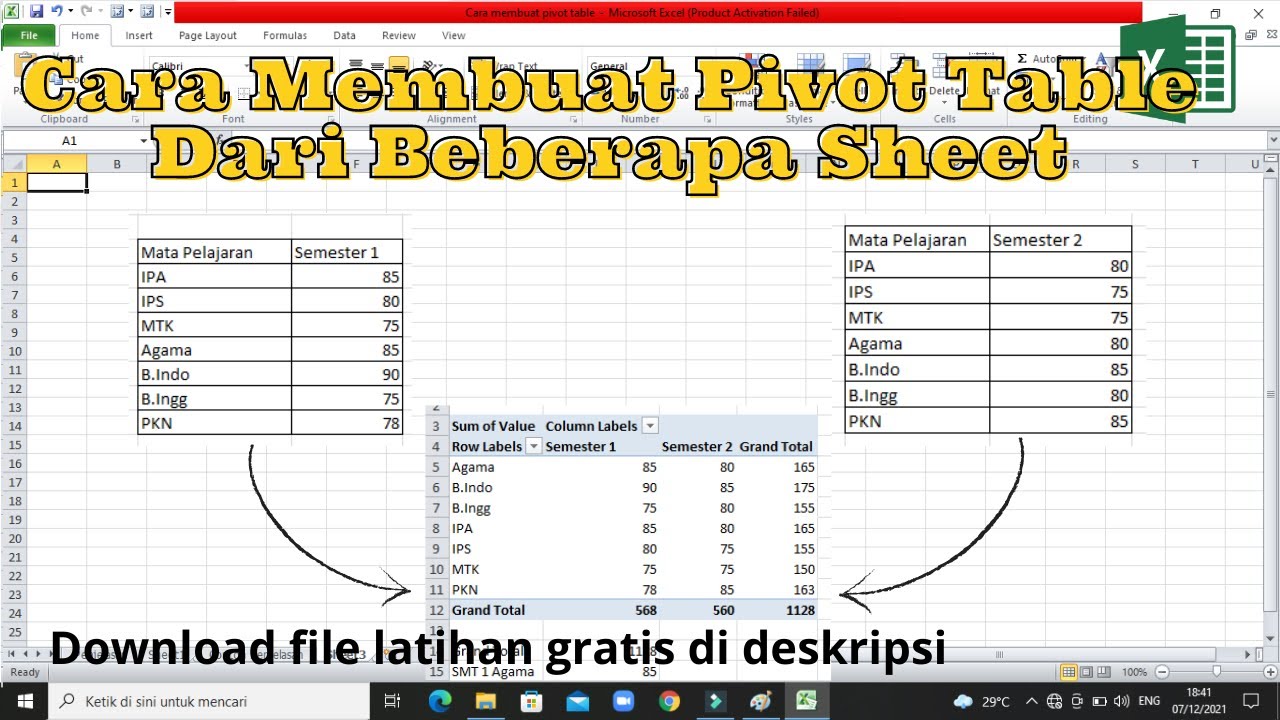 Cara Membuat Pivot Table Dengan Mudah Dan Contohnya