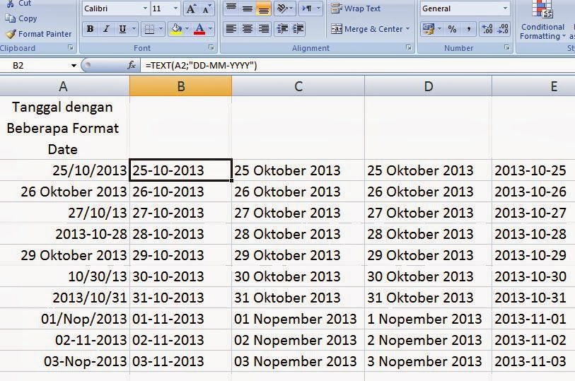 Cara Merubah Format Tanggal Di Excel Menjadi Dd Mm Yyyy Youtube