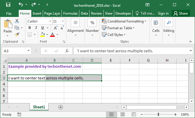 Center Titles Across Multiple Cells In Excel Teachexcel Com