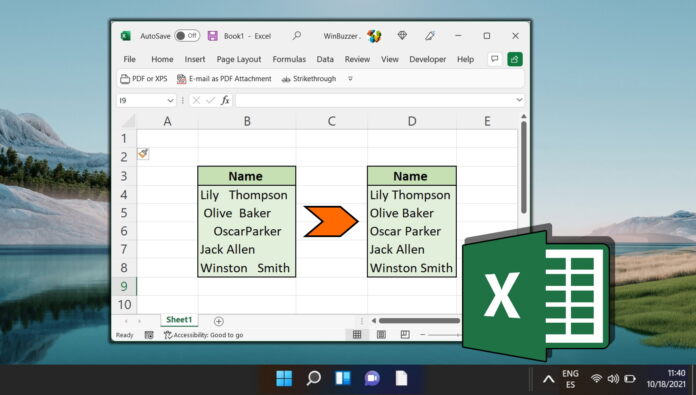 Come Rimuovere Gli Spazi Iniziali E Finali Nelle Celle Di Excel