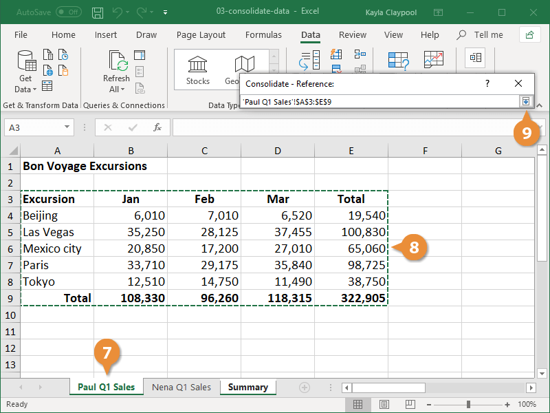 Consolidate Data From Multiple Sources Pivot Tables 2019 Youtube