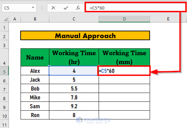 Convert Number To Hours And Minutes In Excel 2 Easy Methods