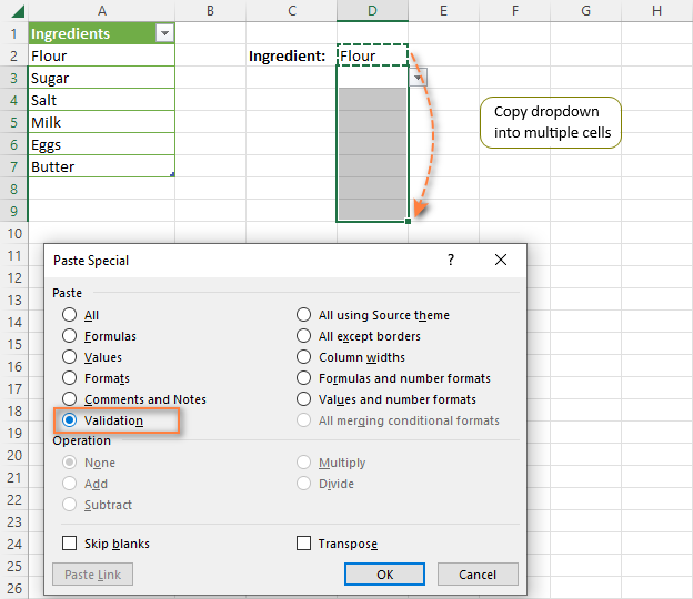 Copy Drop Down List From Excel To Word Printable Templates Free