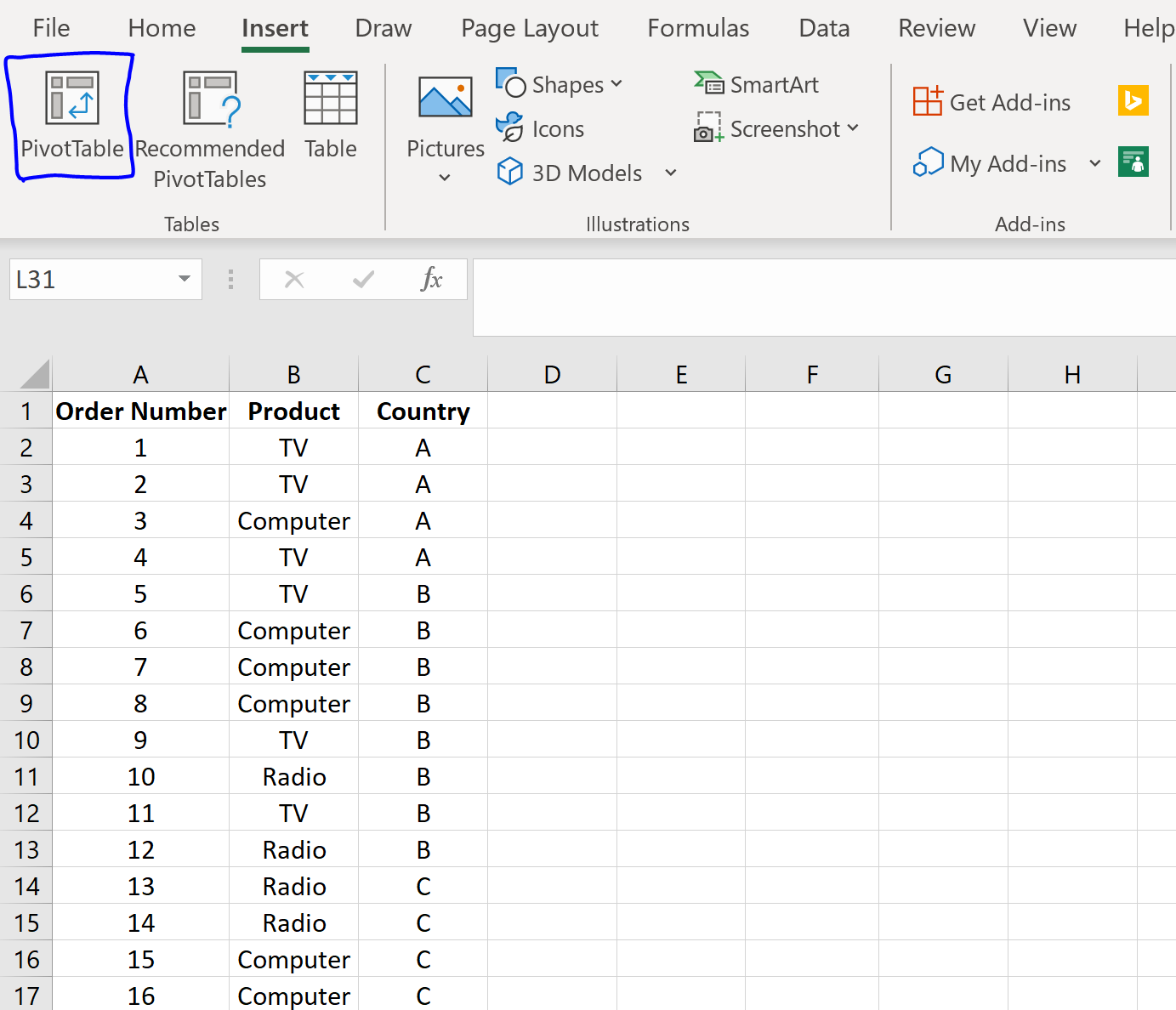 Create A Contingency Table In Excel