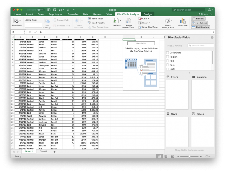 Create High Level Reports Using Excel Pivot Table To Show Trends And