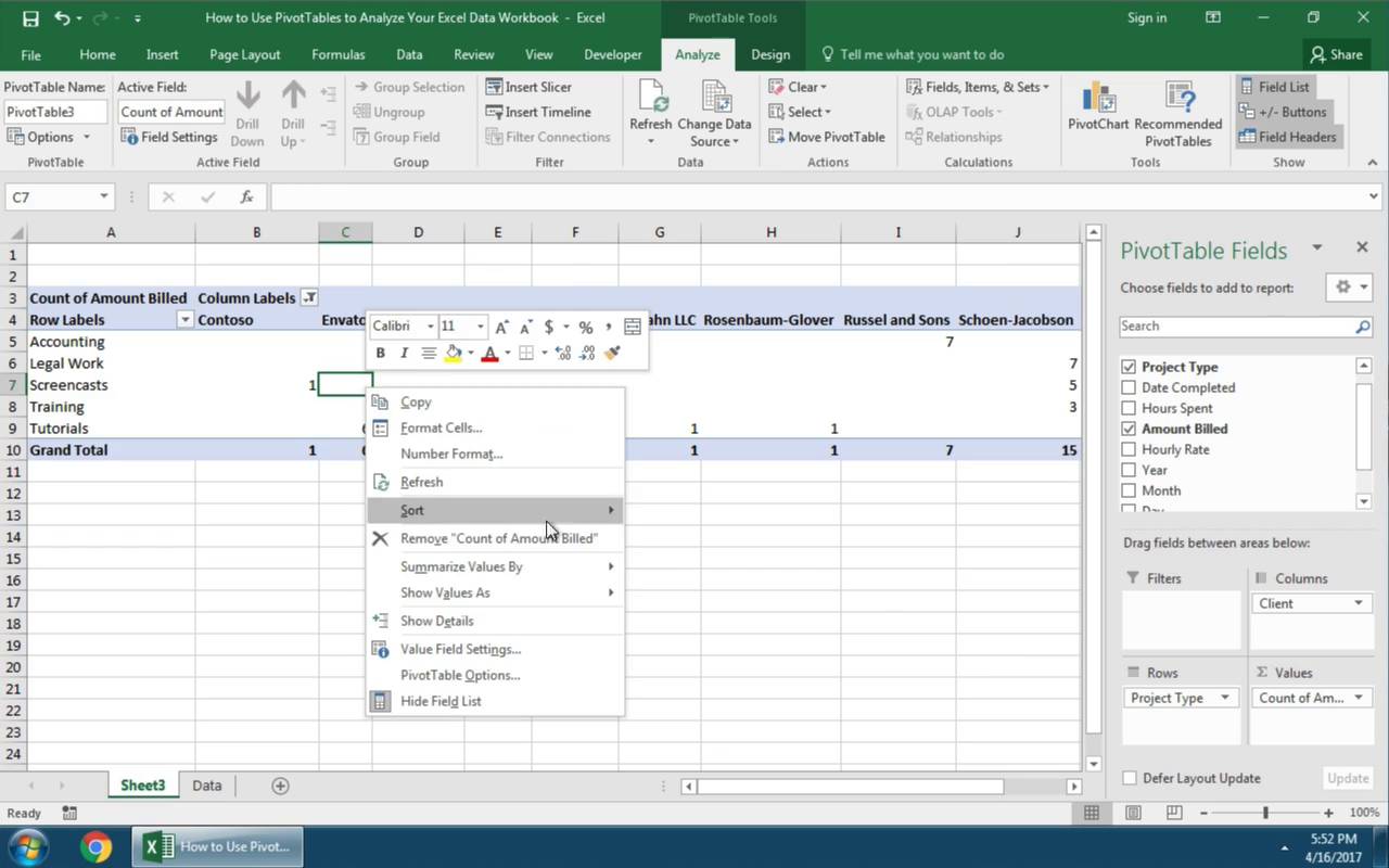 Data Analysis With Excel Master Pivot Tables Softarchive