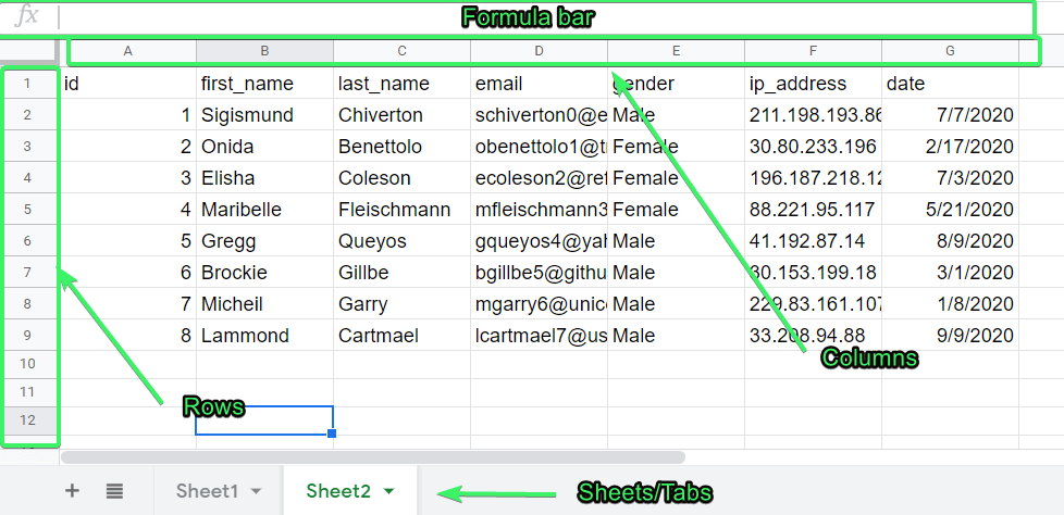 Database Vs Spreadsheet Comparison Table Spreadsheet Downloa Database