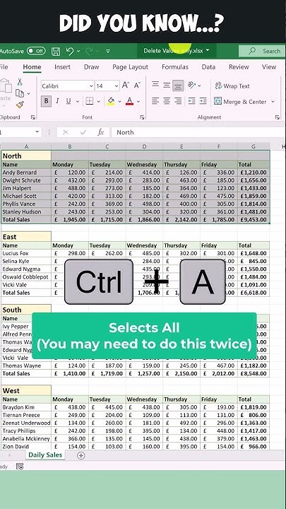 Delete Values Only Excel Tip Shorts Youtube