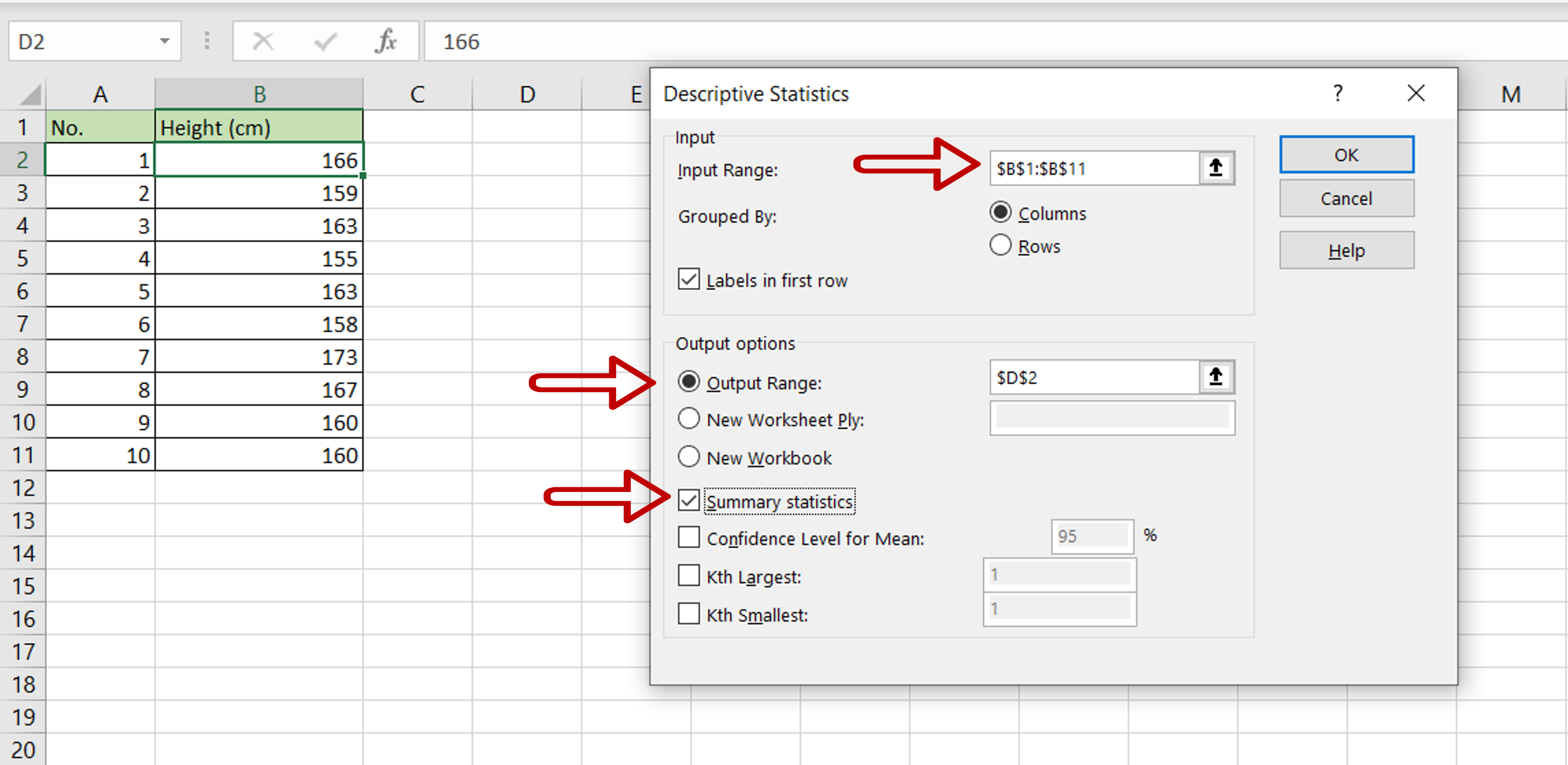 Descriptive Statistics In Excel How To Use Interpret