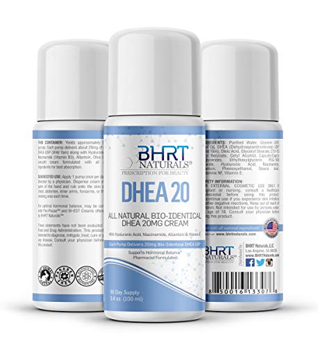 Dhea Cream 20Mg For Men Women Bioidentical Dhea Usp Natural Natural