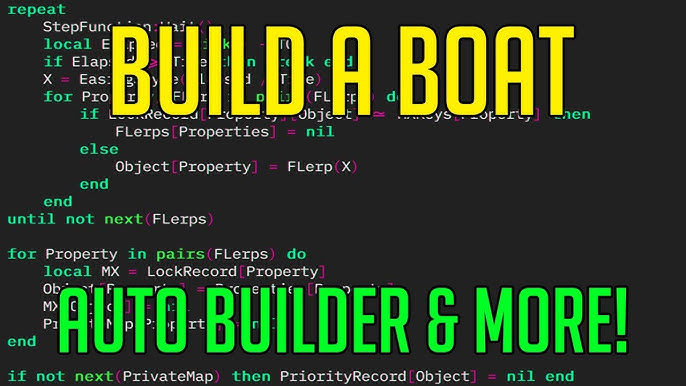 Download And Upgrade Build A Boat Hack Script Auto Builder More Update