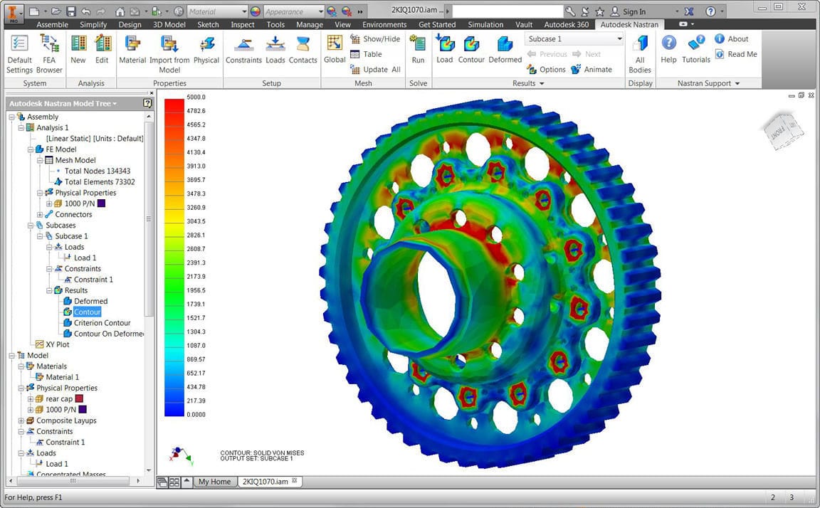 Dynamic Simulation Loads Into Nastran In Cad Autodesk Community