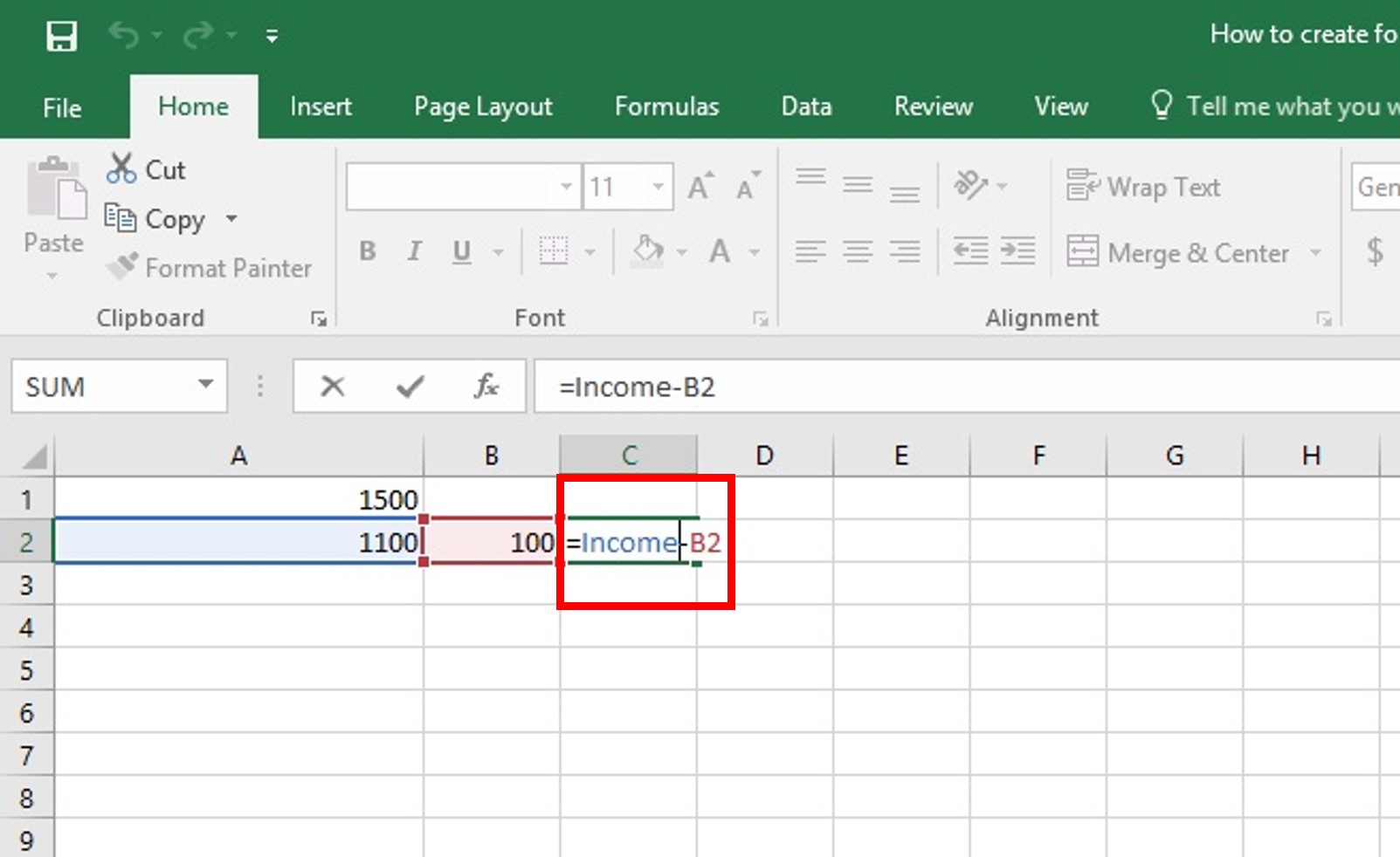 Equations In Excel How To Create Simple Formulas In Excel