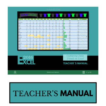 Excel 2016 Capturing Data Trends By Cluney S Classroom Tpt