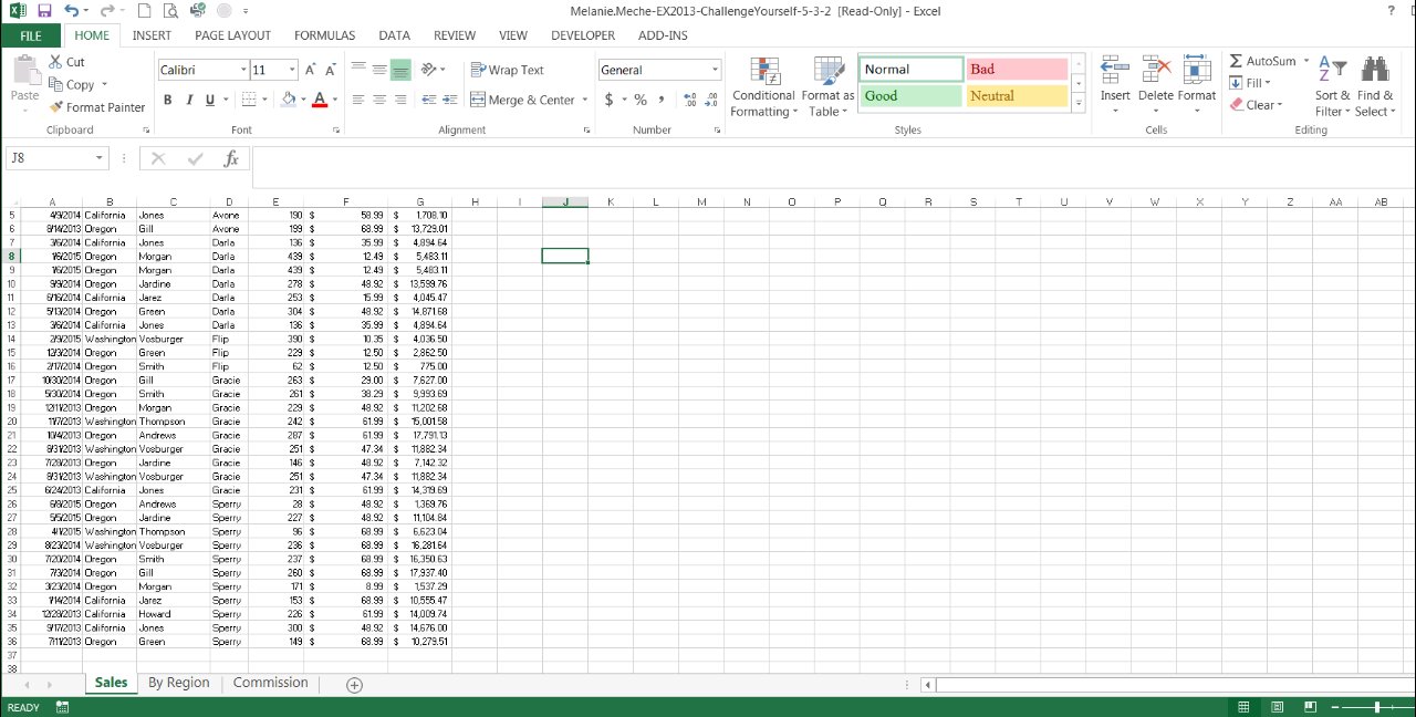 Excel 2021: Mastering Challenge 5.3 Skills