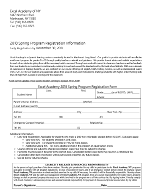 Excel Academy Manhasset Fill Online Printable Fillable Blank