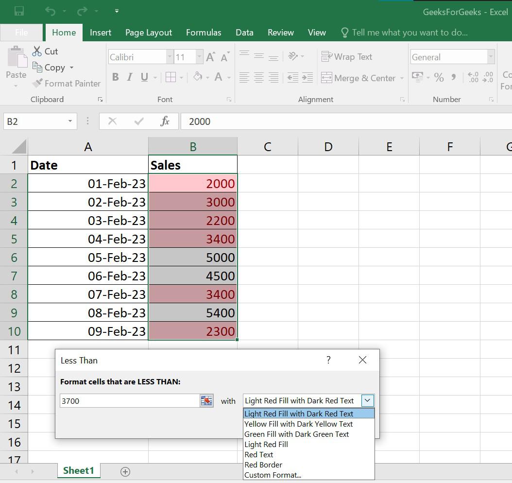 Excel Conditional Formatting Tutorial With Examples