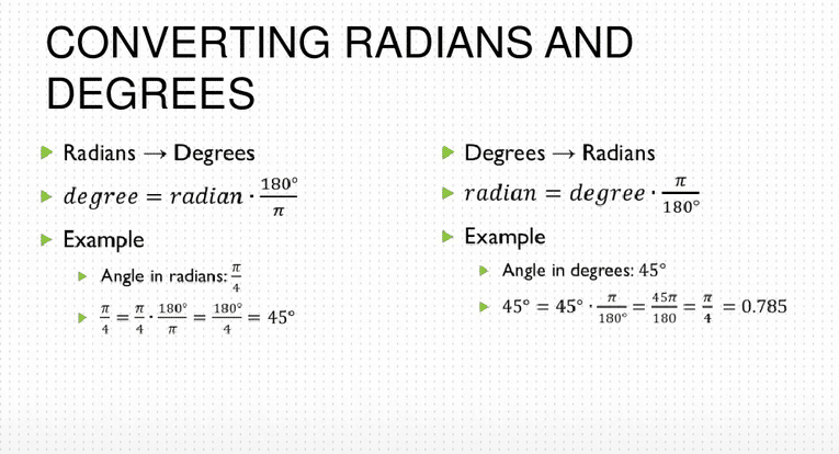 Excel Convert Degrees To Radians Youtube