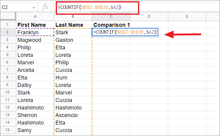 Excel Find Non Duplicates In Two Columns Catalog Library