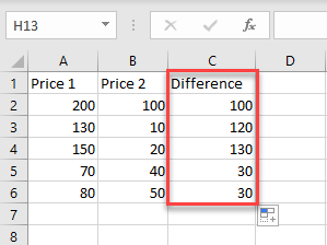 Excel Formula For Subtracting Cells Nelosplash