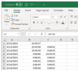 Excel How To Calculate Time Differences Beyond Midnight Gonnalearn Com