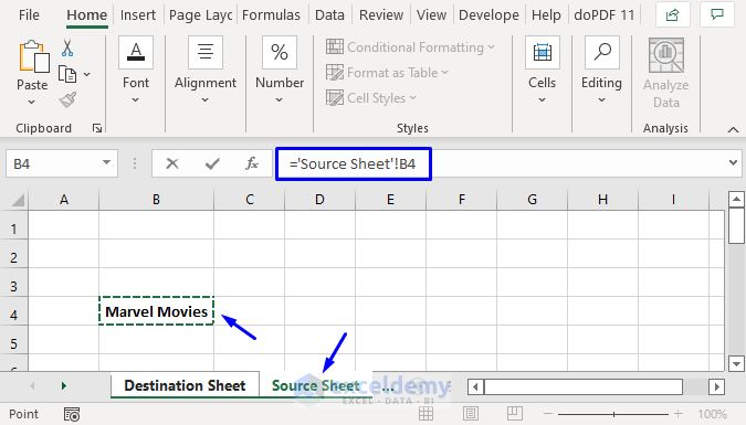 Excel Link To Worksheets