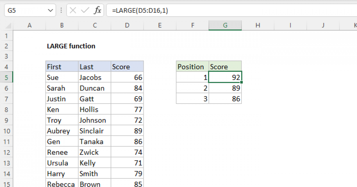 Excel Name Box Exceljet