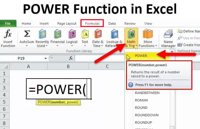 Excel Power Function