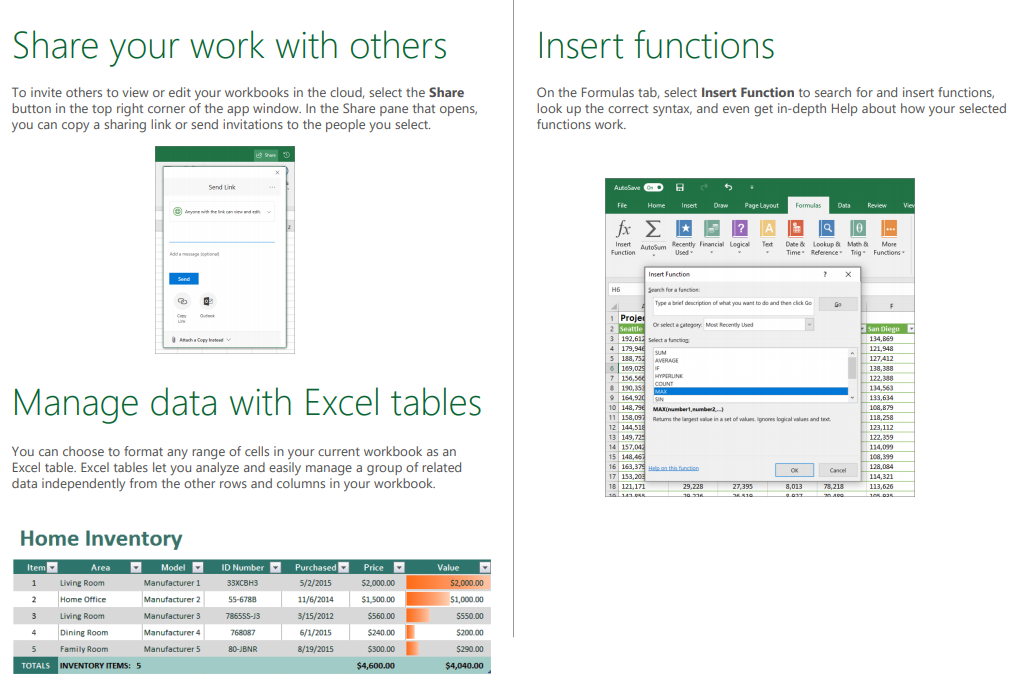 Excel Quick Start Guide Trilogy Home Healthcare Helpdesk