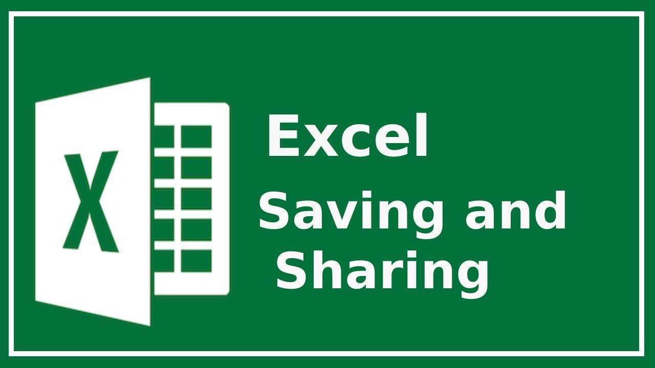 Excel Saving And Sharing Youtube