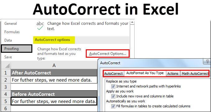 Excel Spelling How To Use Spelling Add To Dictionary Autocorrect