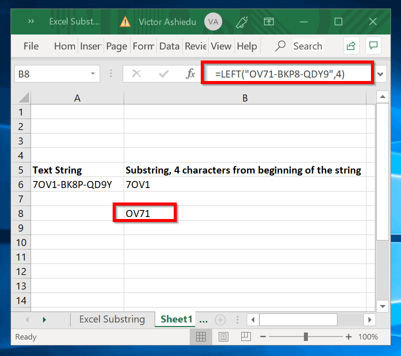 Excel Substring Functions To Extract Text From Cell