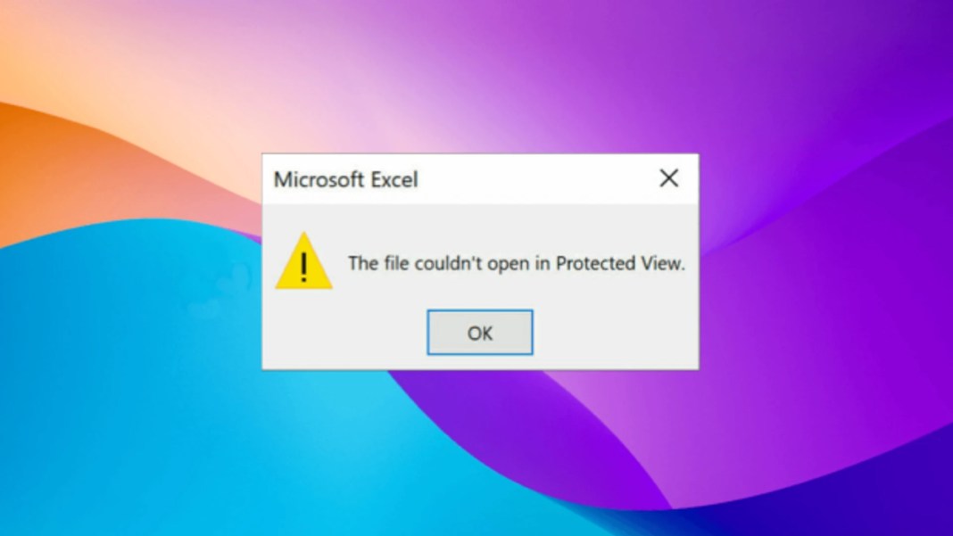 Excel The File Couldn T Open In Protected View