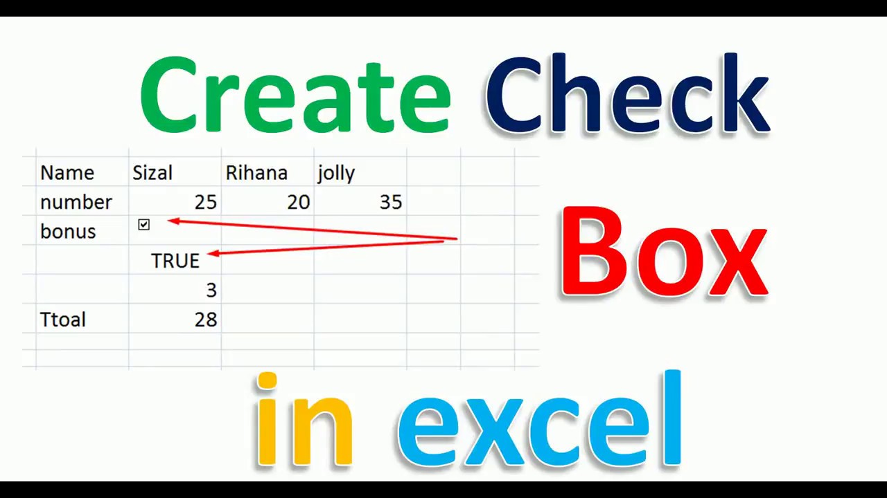 Excel Tip Insert Yes No Checkmark Youtube