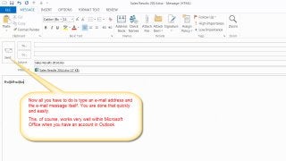 Excel Tutorial How To Attach Open Excel File To Email Message