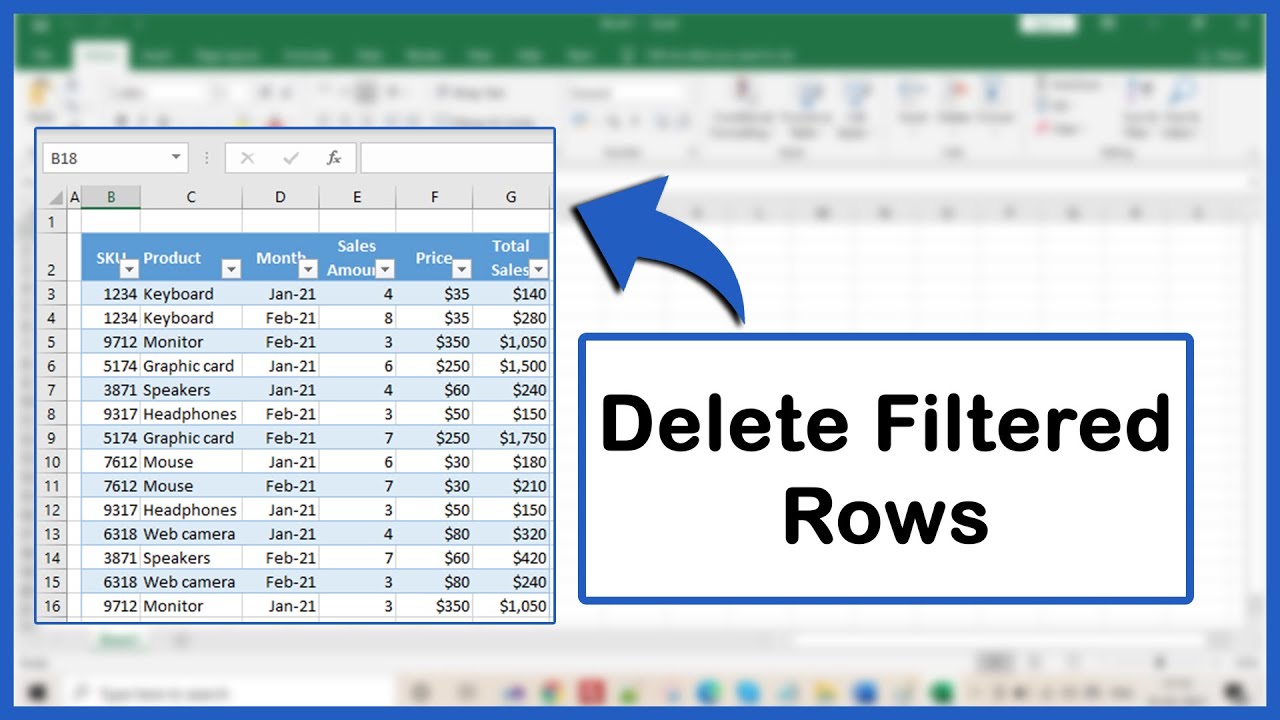 Excel Tutorial How To Use Vba To Delete Filtered Rows Fast But