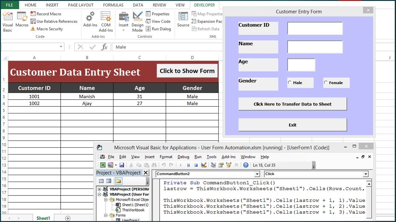 Excel Vba Part 2 Userform To Select Item From Dropdown List Youtube