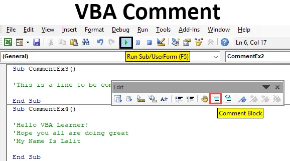 Excel Vba To Comment Multiple Lines 3 Quick Steps Exceldemy