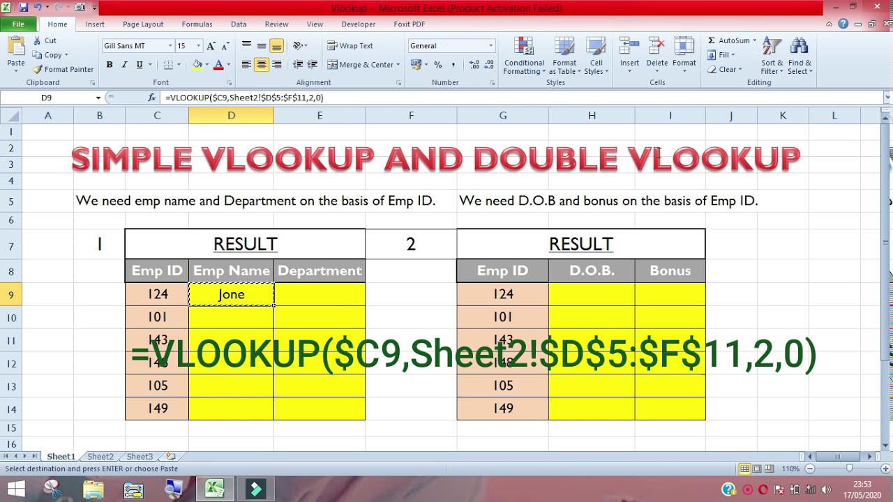 Excel Vlookup Multiple Sheets In Different Workbook In 10 Easy Steps